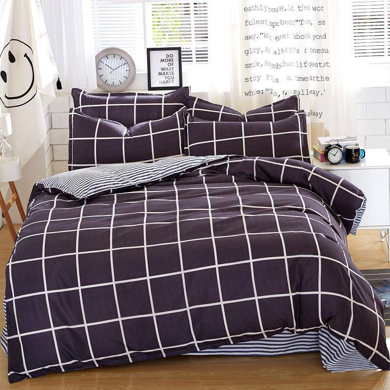 Autumn Dark-color Flower Series Bed Linens 4pcs Bedding Sets Bed Set ...